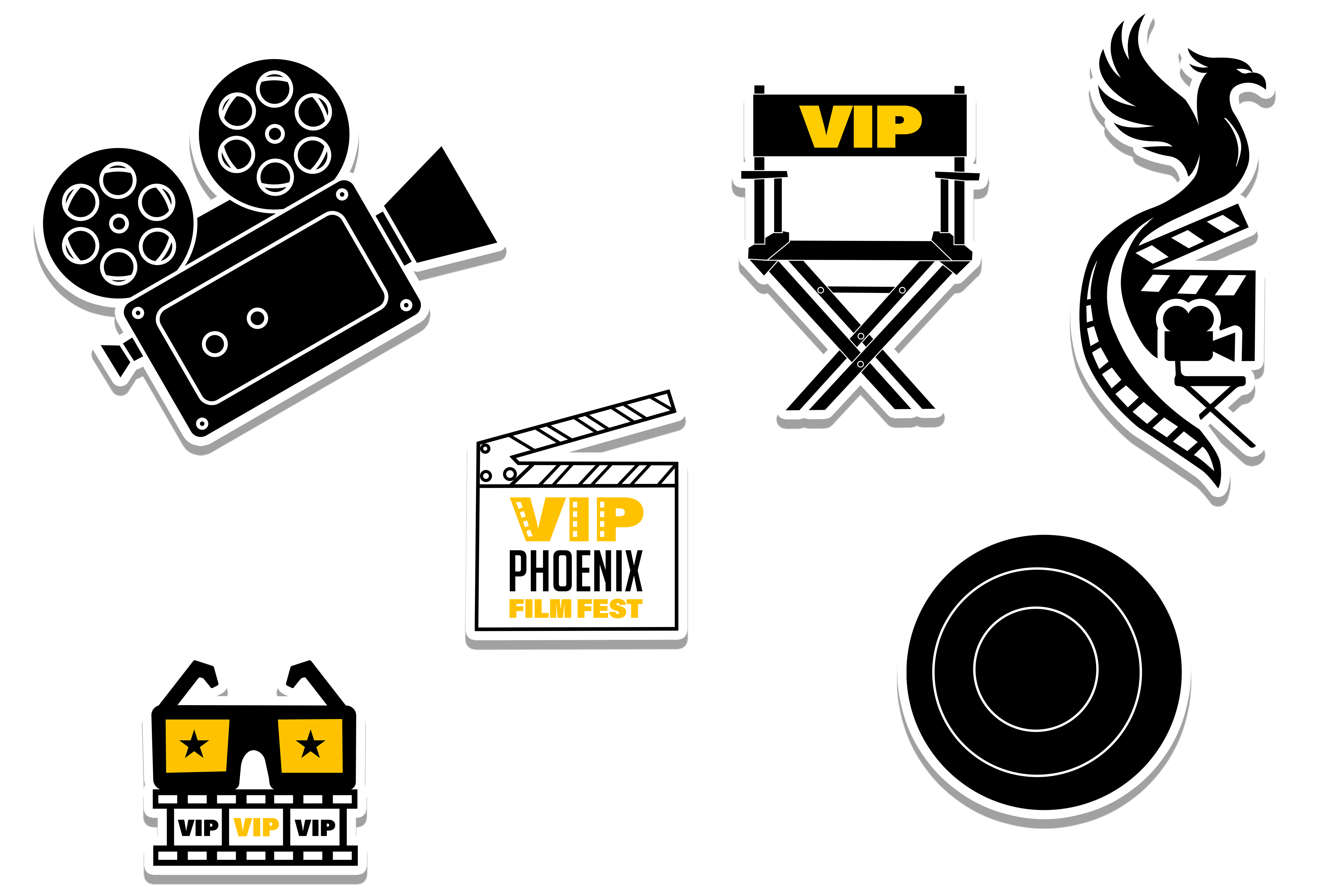 Phoenix Film Festival stickers
