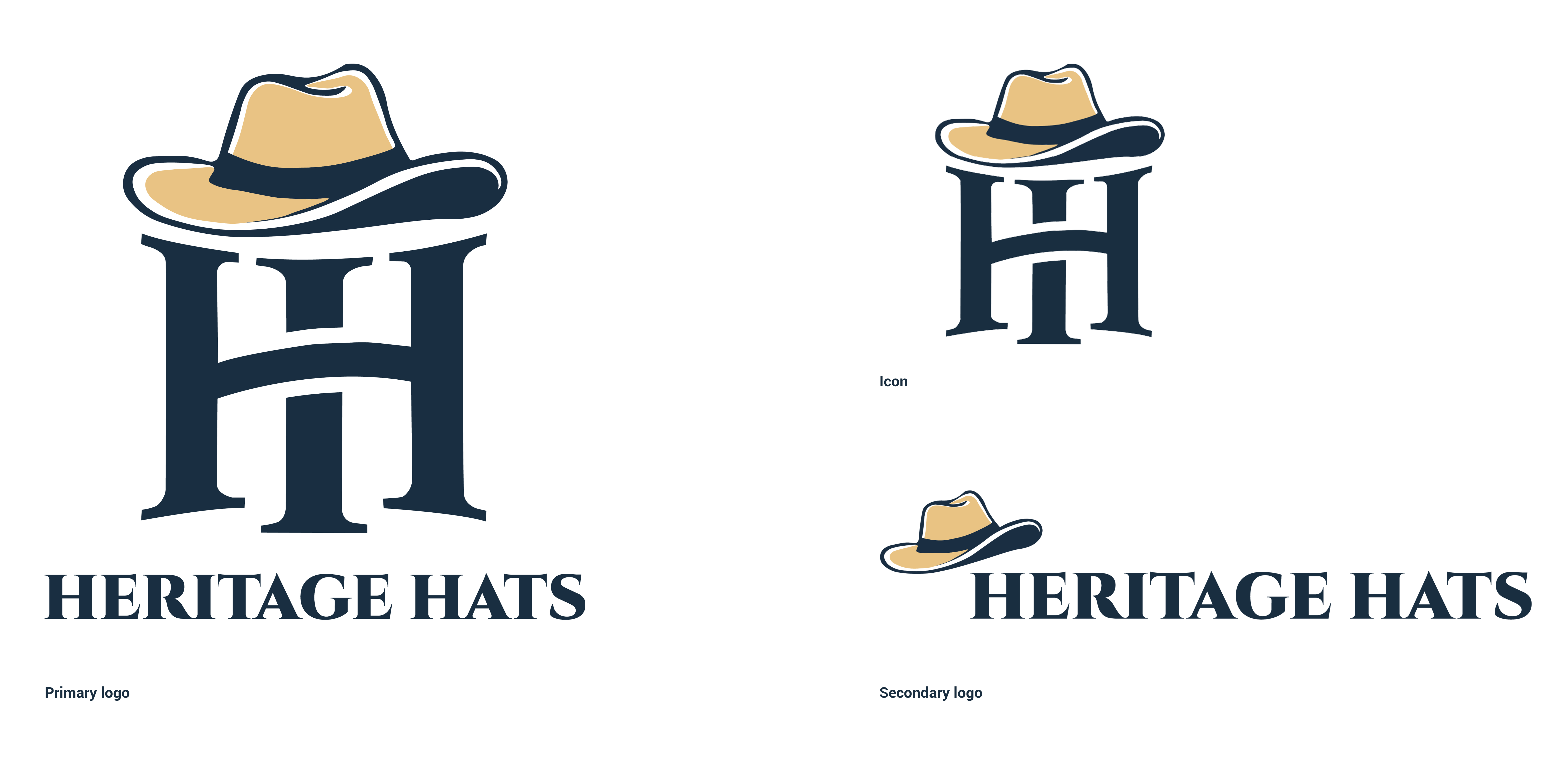 Heritage hats logo design